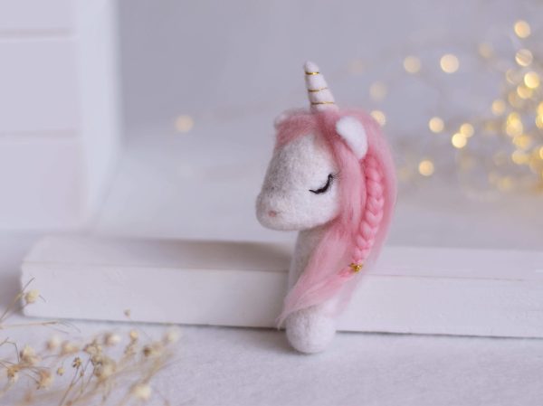 Felted unicorn mini | Felted newborn photo props
