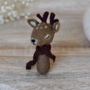 Felted deer mini | Felted photo props | LuckyBay Props