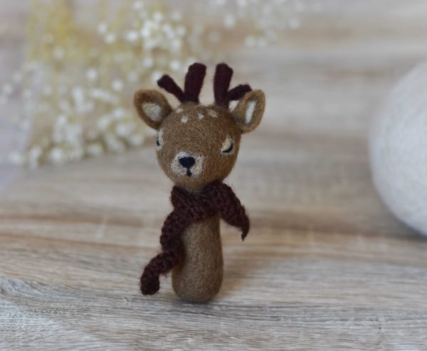 Felted deer mini | Felted photo props | LuckyBay Props