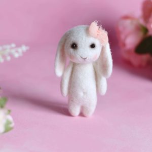 Felted bunny | Felted photo props | LuckyBay Props