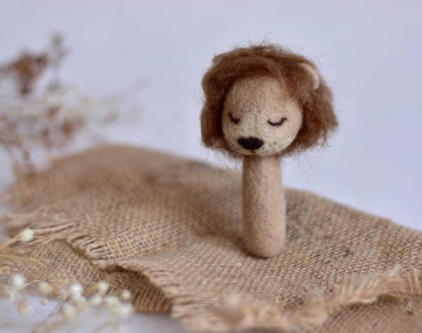 Felted lion mini ver. | Felted newborn photo props
