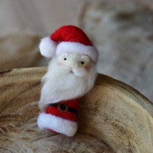 Felted Santa Claus | Felted Christmas photo prop