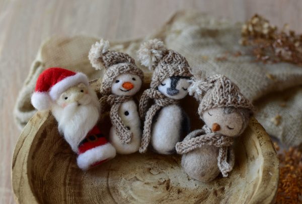 Felted Christmas photo props