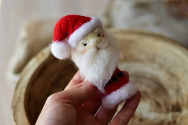 Felted Santa Claus | Felted Christmas photo prop