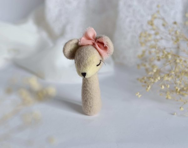 Felted mouse mini | Felted photoprop | LuckyBay Props