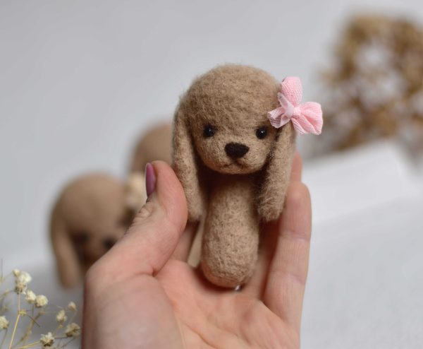 Felted puppy mini | Newborn photo props