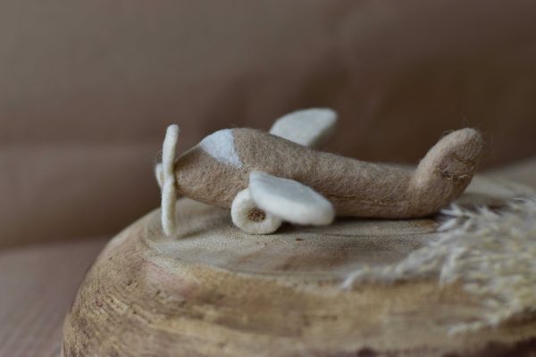 Felted plane | Felted photo props