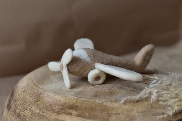 Felted plane | Felted photo props
