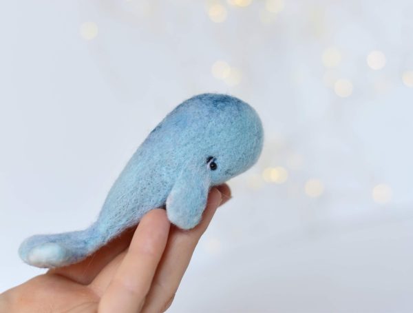 Felted whale | Sea photo prop