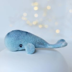 Felted whale | Sea photo prop
