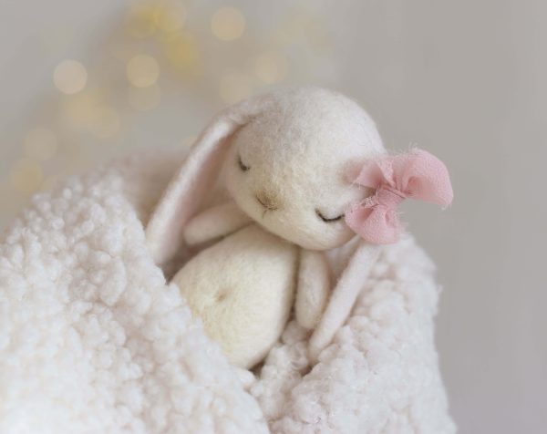 Felted bunny white | Felted stuffies