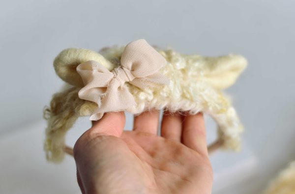 Felted sheep headband in cream | LuckyBay Props