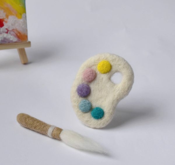 Felted painting set | Felted photo props