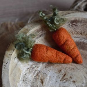 Felted carrot | Felted photo prop newborn
