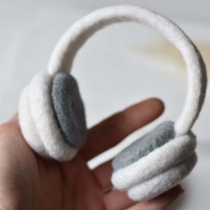 Felted headphones | Felted photo props LuckyBay Props