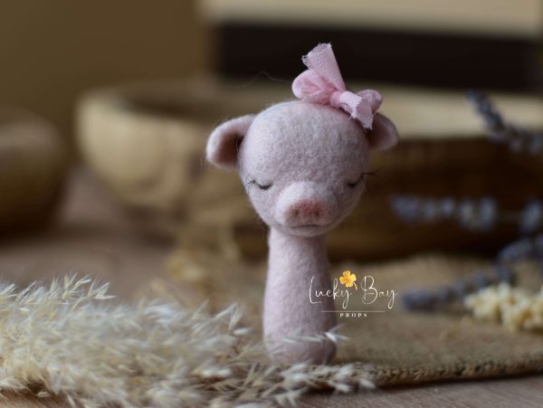 Felted pigglet in mini ver. | Felted photo props