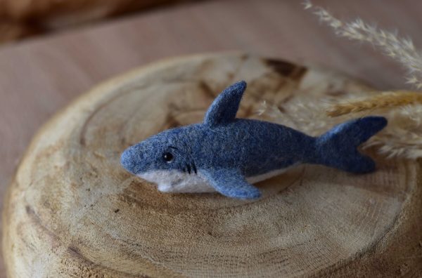 Felted shark | Felted photoprops | LuckyBay Props