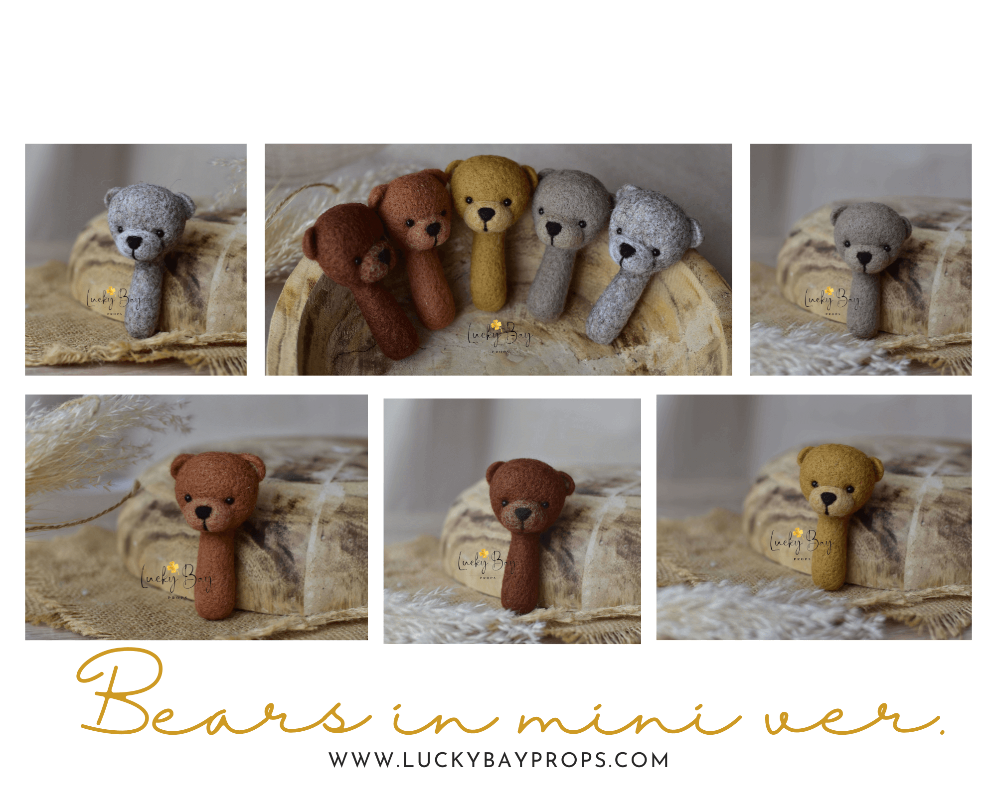 Felted bear | LuckyBay Props