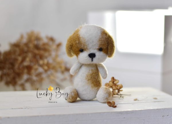 Felted puppy 2nd | Felted photo props newborn | NEW