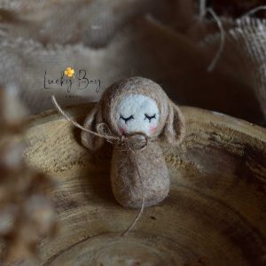 Felted doll bunny no 2 | Felted photo props newborn | NEW