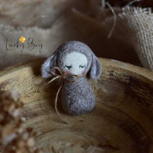 Felted doll bunny | Felted photo props newborn | NEW