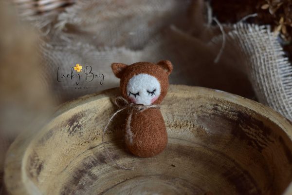 Felted doll fox | Felted photo props newborn | NEW