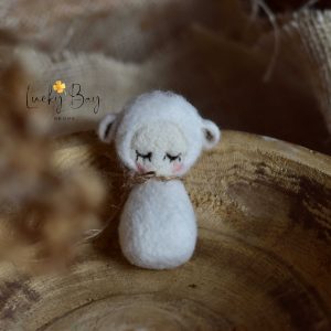 Felted doll sheep | Felted photo props newborn | NEW
