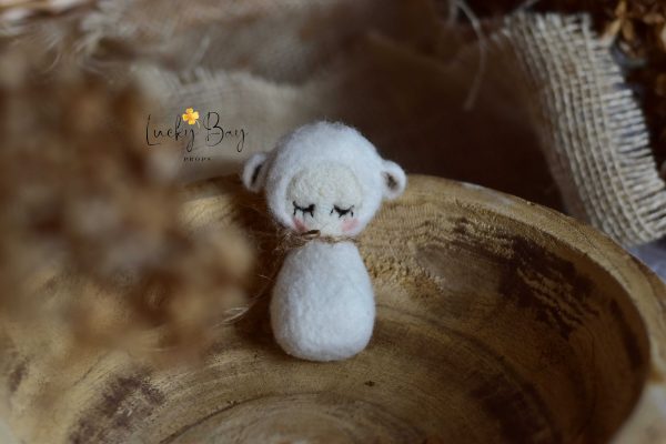 Felted doll sheep | Felted photo props newborn | NEW
