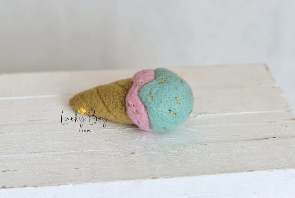 Felted ice cream | Felted photo props newborn | NEW