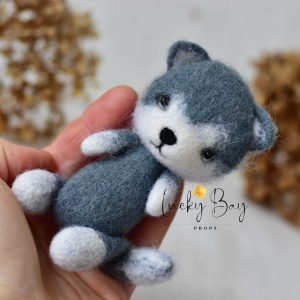 Felted wolf | Felted photo props | NEW